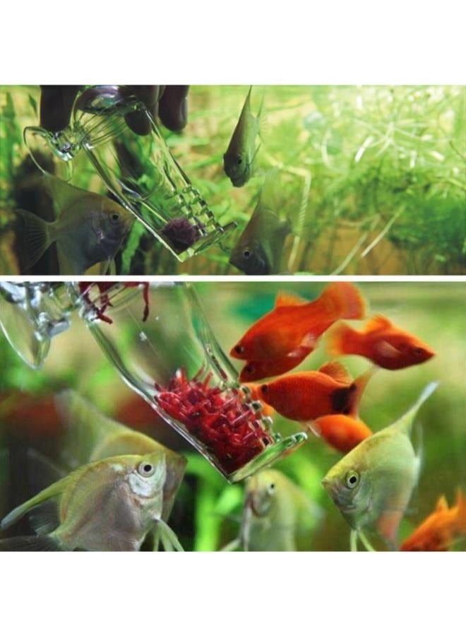 Acrylic Aquarium Fish Food Feeder Planaria Trap Worm Catcher Pants Design Function - Image 2