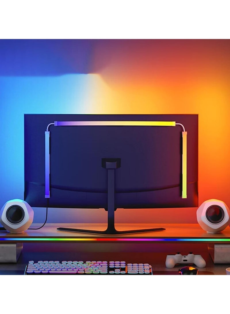 Monitor Led Backlight 27 Inch Led Strip Lights Sync with Screen Color or Music RGB Computer Light Bar Behind Monitor Supports Pc or Mac USB Powered - Image 1