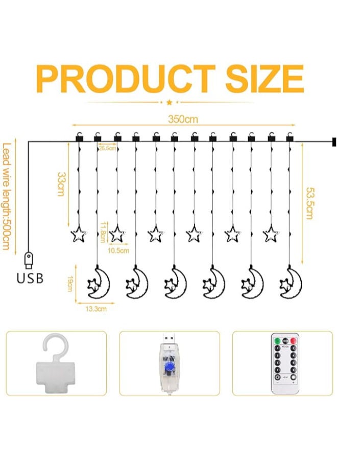 3.5 m Ramadan Decoration Light Curtain - Image 2