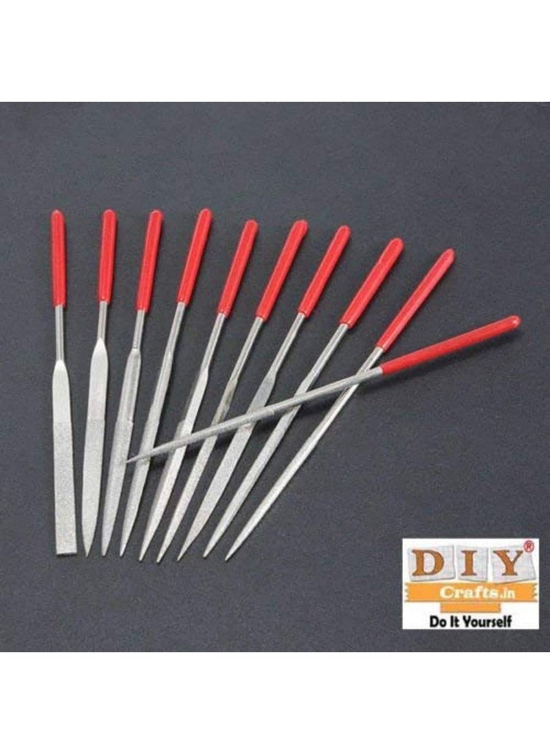 DIY Crafts Diy Crafts CTDIYHI47172 10 Handy Ceramic Glass Gem Stone Diamond Needle File Craft Tools Diy Works Files Do It Your Self Tools Pack of 10 3 Multicolor  - Image 5