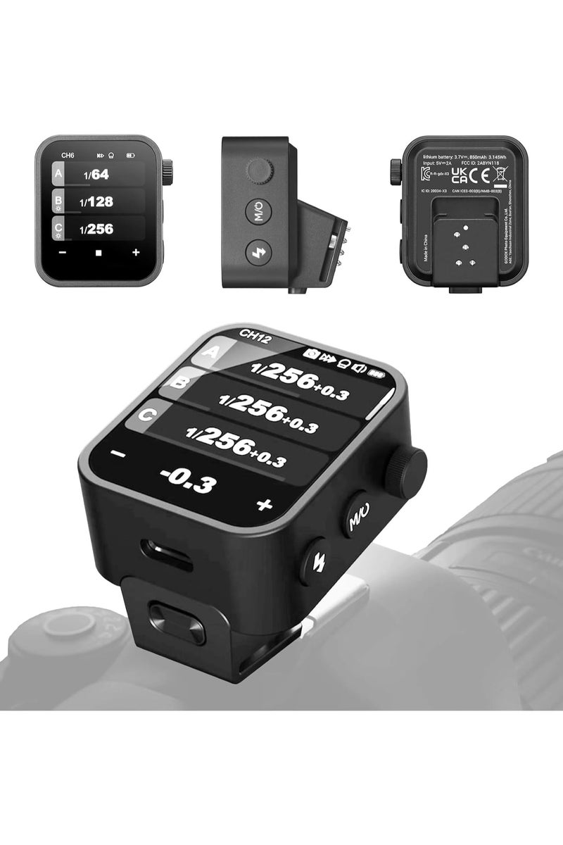 Godox X3N X3 N X3-N 𝗧𝗼𝘂𝗰𝗵𝘀𝗰𝗿𝗲𝗲𝗻 TTL Wireless Flash Trigger for Nikon Camera, with TCM Conversion 2.4G 1/8000s HSS,Built-in 3.7V 850mAh Li-Ion Battery (X2T-N,XPro-N,XProII-N,Upgrade Version) - Image 1