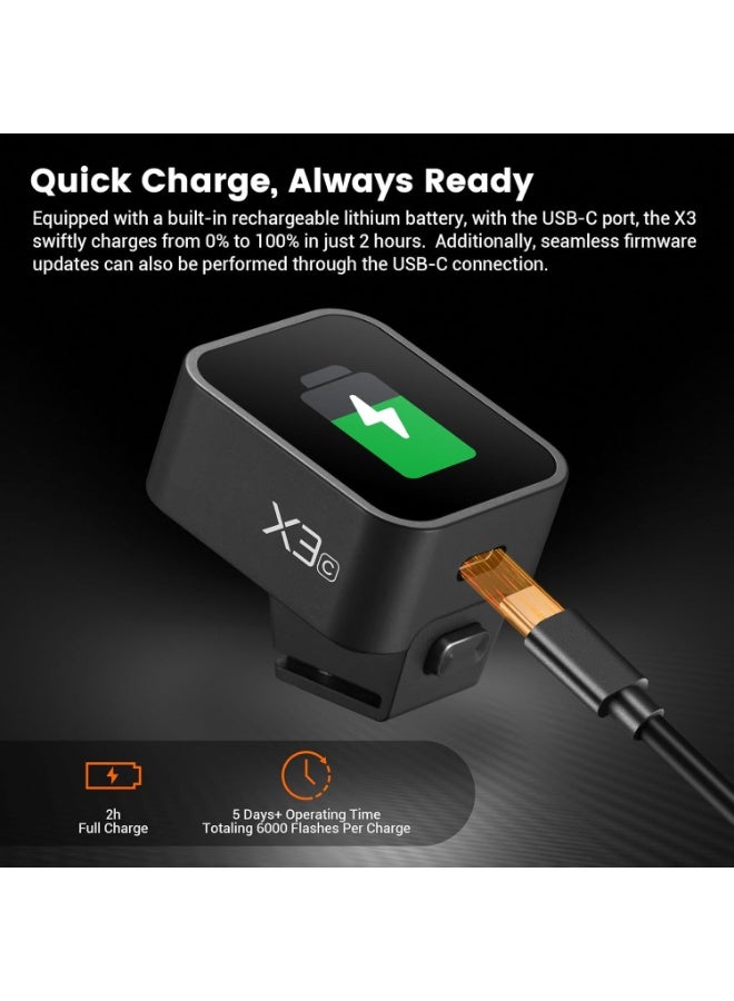 Godox X3N X3 N X3-N 𝗧𝗼𝘂𝗰𝗵𝘀𝗰𝗿𝗲𝗲𝗻 TTL Wireless Flash Trigger for Nikon Camera, with TCM Conversion 2.4G 1/8000s HSS,Built-in 3.7V 850mAh Li-Ion Battery (X2T-N,XPro-N,XProII-N,Upgrade Version) - Image 4