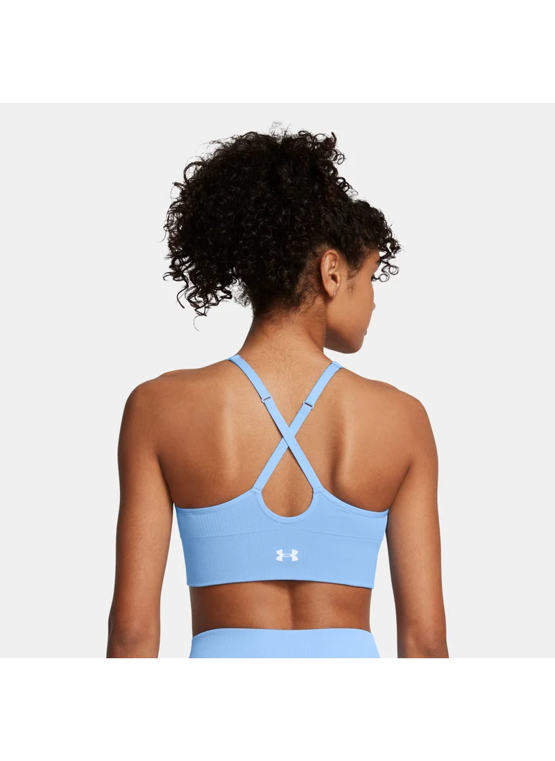 اندر ارمور Women's Vanish Seamless Light-Support Training Sports Bra