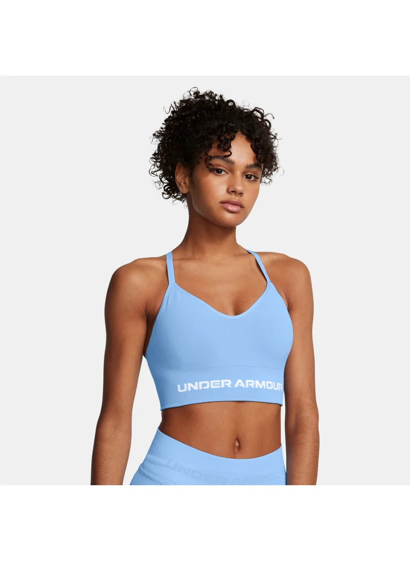اندر ارمور Women's Vanish Seamless Light-Support Training Sports Bra
