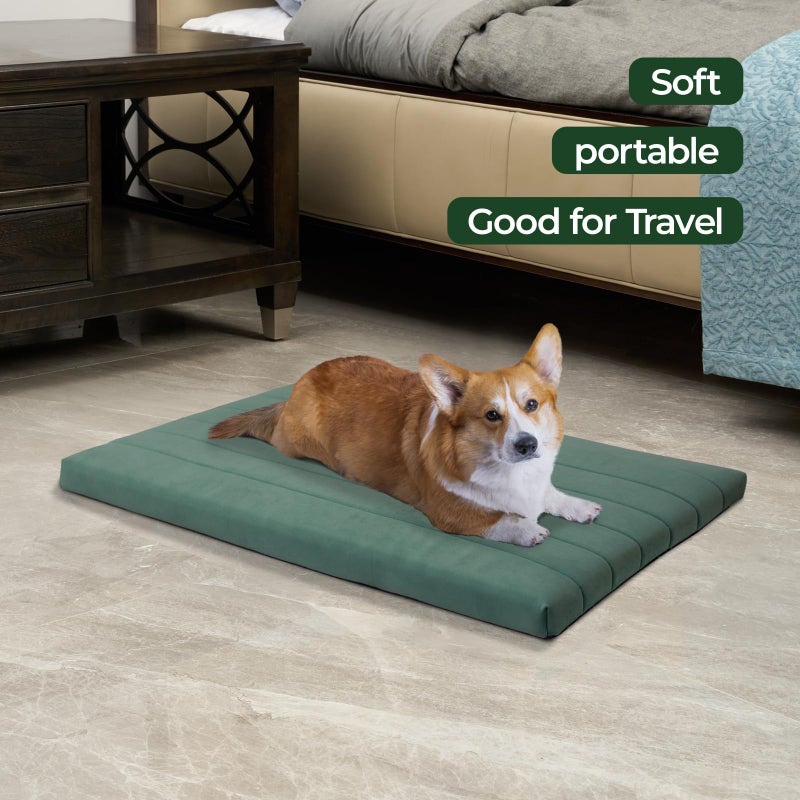 BALANCE Dog Crate Bed, Orthopedic Dog Bed Pad with Waterproof Liner, Washable Crate Foam Pet Mat for Large, Medium, Puppy Dogs Breeds, Mint Leaf, 36â€œx23â€x1.6â€œ - Image 4
