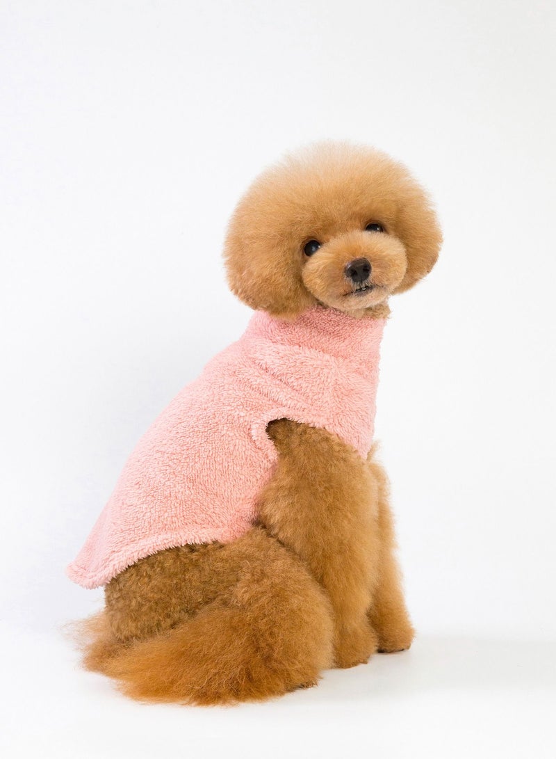Loquat Pet clothes with thick coats Pink  - Image 2