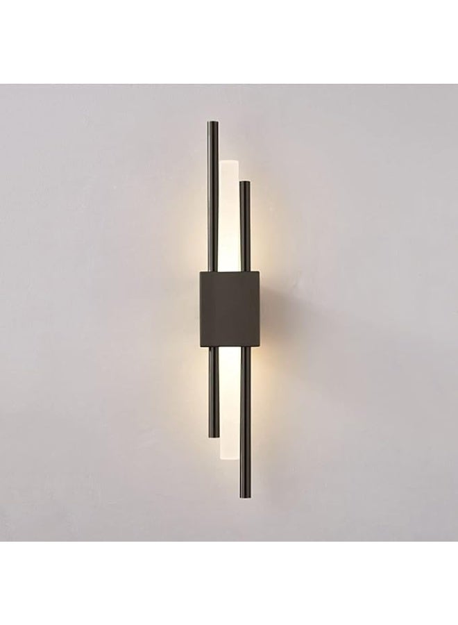 Modern LED Wall Light Sconce Indoor | Minimalist Vertical Wall Lamp | Warm White Decorative Wall Lighting for Living Room Bedroom Hallway Hotel Home Décor