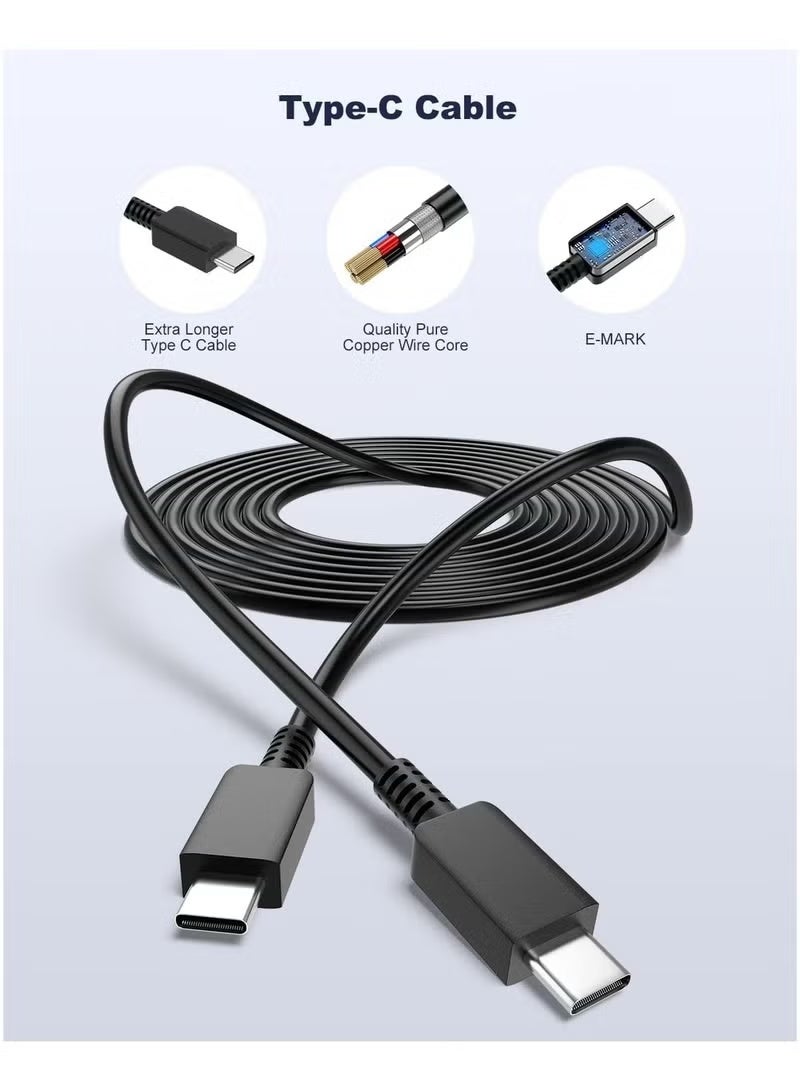 DUTUO 45W USB C Super Fast Charging Charger with 1 m Cable - Compatible with S24 S23 S22 S21 S20 Ultra, S24+ S23+ S22+ S21+, A53, A15, A 55, A54 - Type C Power Adapter - Image 5