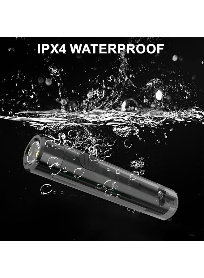 X spring Led Flashlight Keychain USB Rechargeable Keychain Flashlight Durable Waterproof Key Chain Flash Light for Everyday Use Compact and Lightweight Design Ideal for Camping Hiking - Image 2