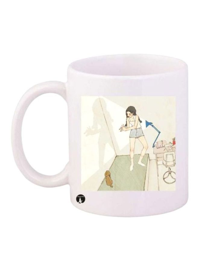 RKN Girl Printed Mug White/Beige/Green - Image 2