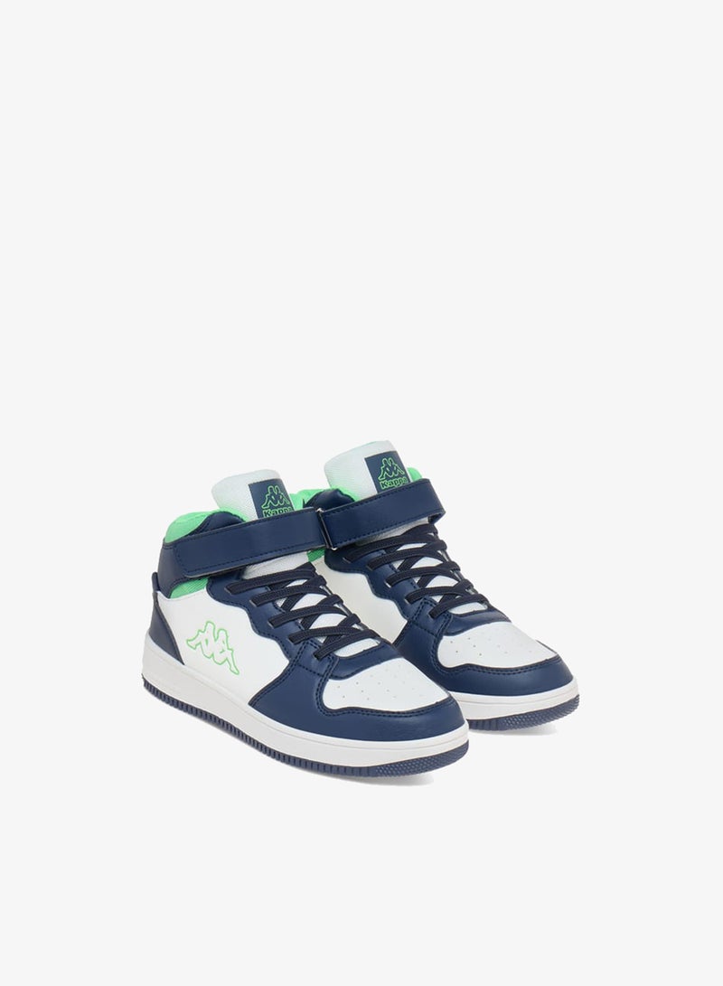 Kappa Boys' Logo Detail Sports Shoes with Hook and loop Closure - Image 2