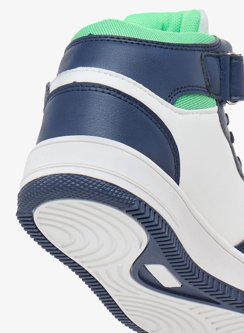 Kappa Boys' Logo Detail Sports Shoes with Hook and loop Closure - Image 5