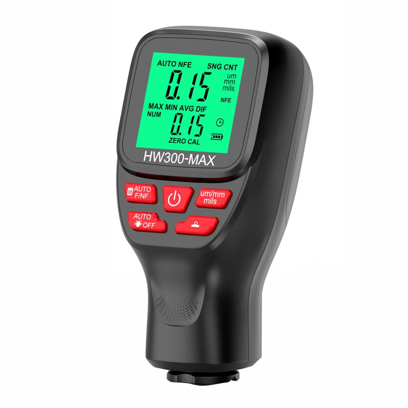 0-2000UM Thickness Gauge High Precise LCD Digital Automobile Film Thickness Meter Car Paint Coating Thickness Tester Three Probe Modes Three Units Switching with Zeroing Calibration Function - Image 1