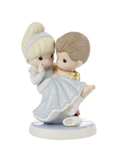 Precious Moments Precious Moments Cinderella Figurine | Disney Showcase Cinderella You Swept Me Off My Feet Bisque Porcelain Figurine | Disney Decor & Gifts | Hand-Painted  - Image 1