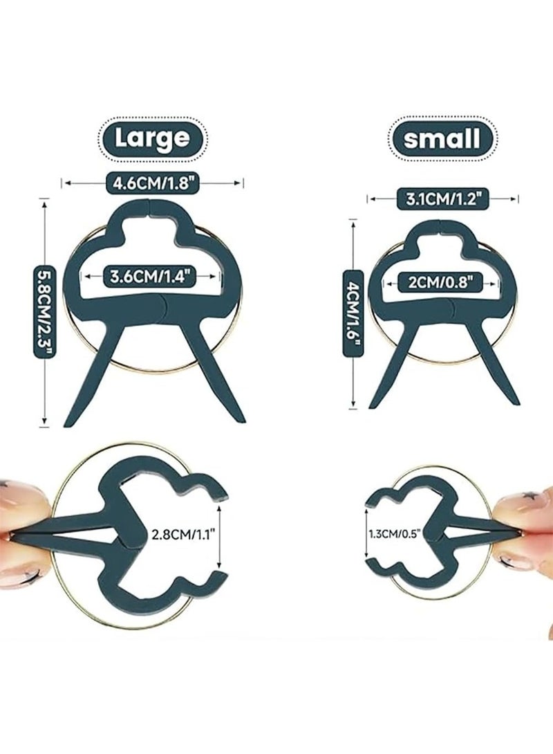 Rubik 20 قطعة مشابك دعم النباتات للحديقة بحجمين، مشابك سيقان النباتات القابلة للتعديل للخضروات، الطماطم، الكروم (أخضر) - Image 3