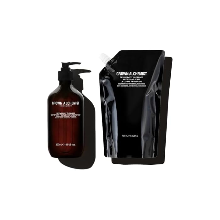 Grown Alchemist Revive Body Cleanser Set (500 mL) + Refill (1L)
