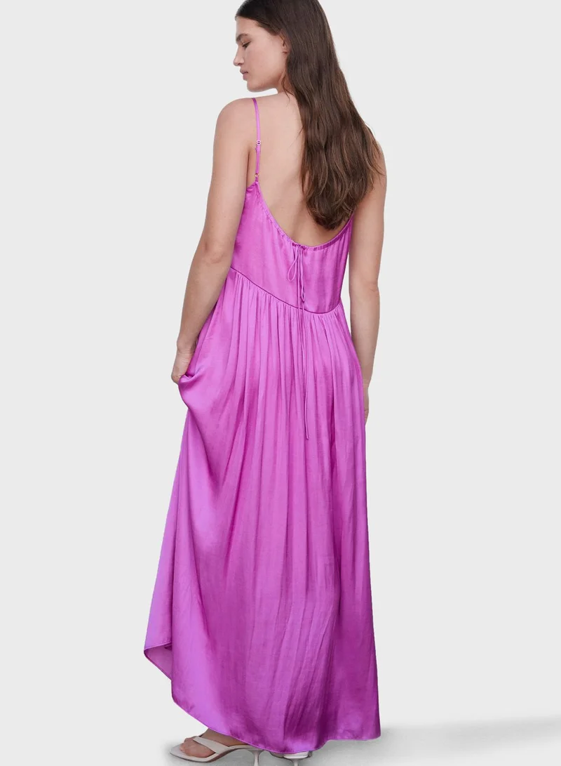 مانجو فستان طبقات بحمالات