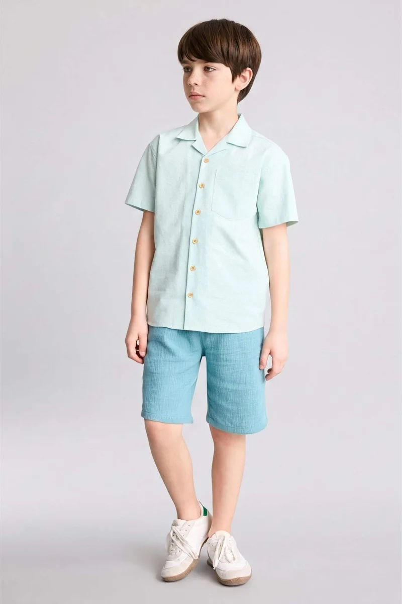 ديفاكتو Regular Fit Short Sleeve Shirt