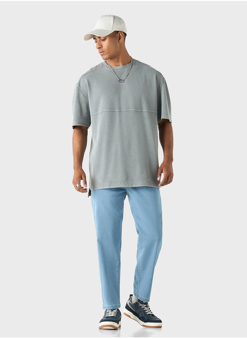 Lee Cooper Lee Cooper Solid Relaxed Fit Pants with Pockets  - Image 4