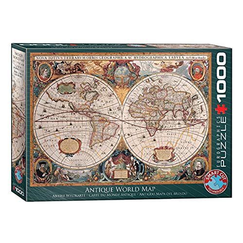 EuroGraphics Antique World Map Puzzle (1000-Piece) - Image 2