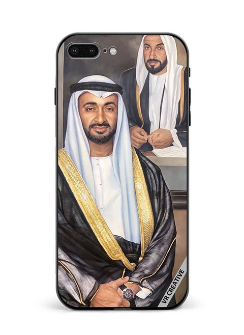 Protective Case Cover For Apple iPhone 7 Plus/8 Plus Sheikh Mohamed Bin Zayed Al Nahyan And Sheikh Zayed Bin Sultan Al Nahyan Design Multicolour
