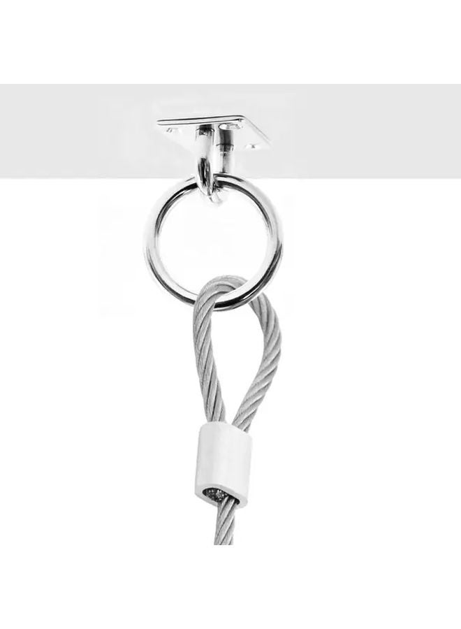 2 Pcs Heavy Duty Stainless Steel Wall Mounted Hooks for Yoga Hammocks Hanging Chairs - Image 5