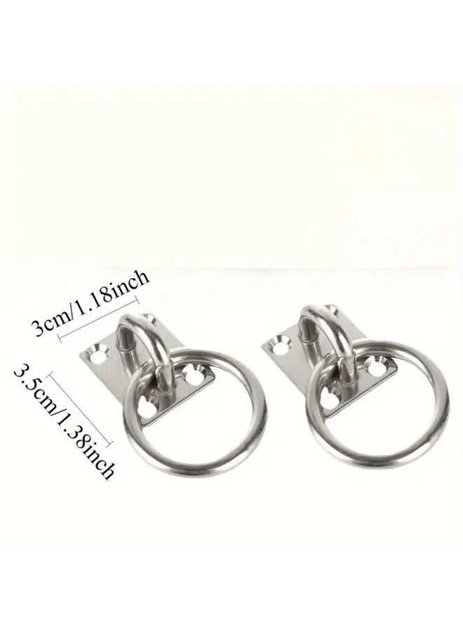 2 Pcs Heavy Duty Stainless Steel Wall Mounted Hooks for Yoga Hammocks Hanging Chairs - Image 4