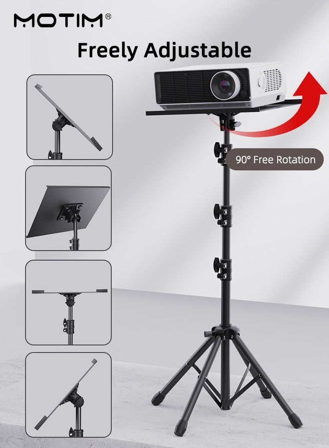Motim Projector Stand Tripod with Phone Holder, Multifunctional Laptop Floor Stand Adjustable Height 51 Inches, Projector Tripod Stand, Laptop Tripod Stand, Projector Stand for Outdoor Movies - Image 5