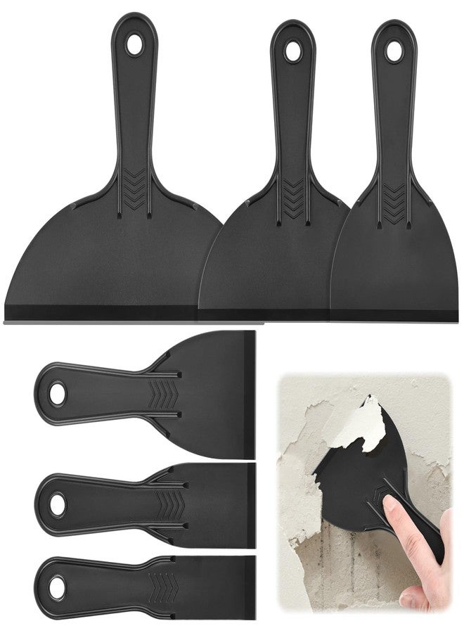 TARINI Plastering Tools, Wallpaper Scraper, Filler Tool, 5 Pcs Silicone Spatula & Scraper Set - Multi-Purpose Wallpaper Scraper, Car Film Scraper for Home & Auto Use - Image 1