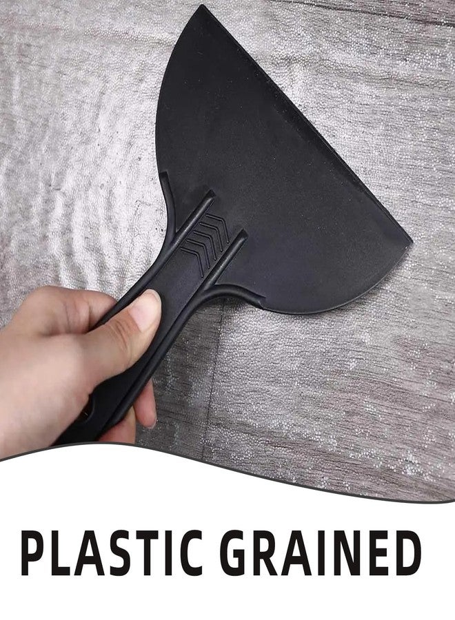TARINI Plastering Tools, Wallpaper Scraper, Filler Tool, 5 Pcs Silicone Spatula & Scraper Set - Multi-Purpose Wallpaper Scraper, Car Film Scraper for Home & Auto Use - Image 5