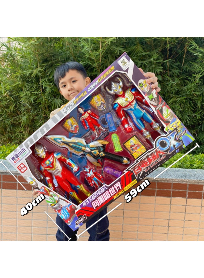 Genuine Variety Superman Shaper Calling Device Boy Children Monster Doll Ott Toy Large Gift Box Wholesale-Color: Superman Monster + Sword Calling Device 309-209 - Image 2