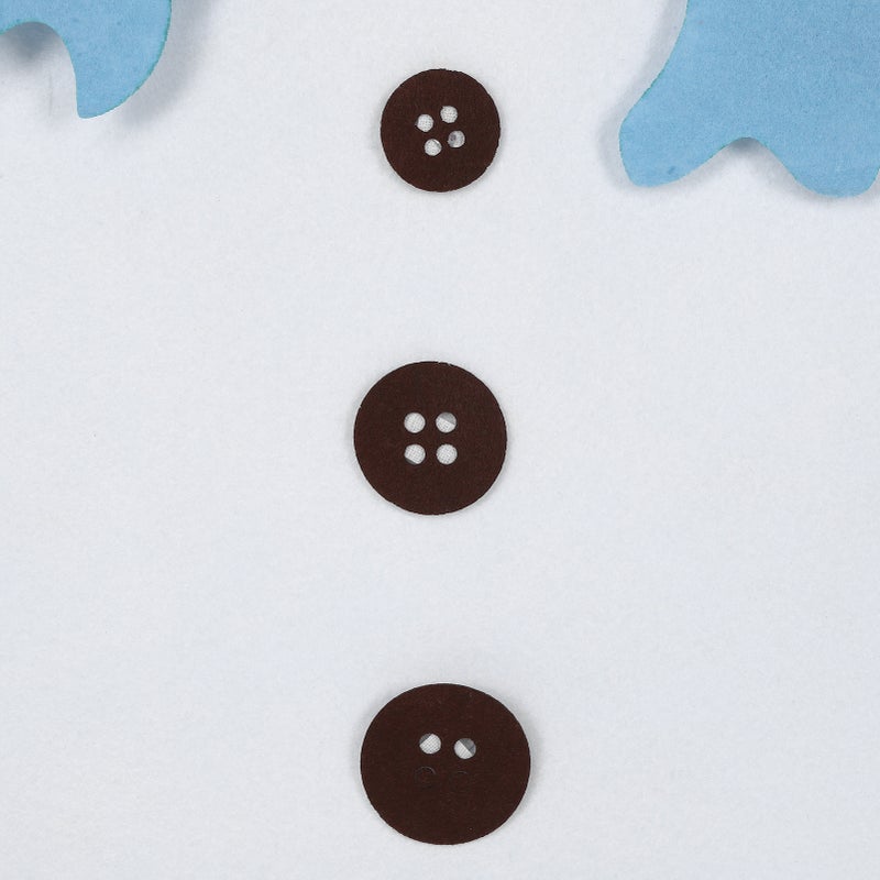 DIY Felt Christmas Snowman Game Set Detachable Ornament Xmas Wall Hanging DecorBlue Scarf - Image 4