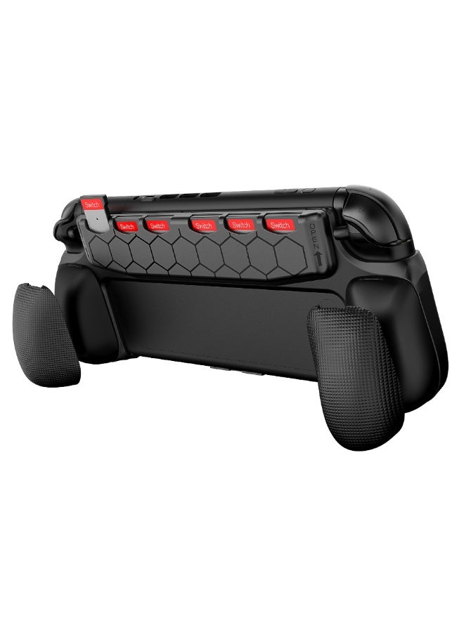 TPE soft rubber material Switch2 host grip storage game card Switch2 game console integrated handle - Image 1