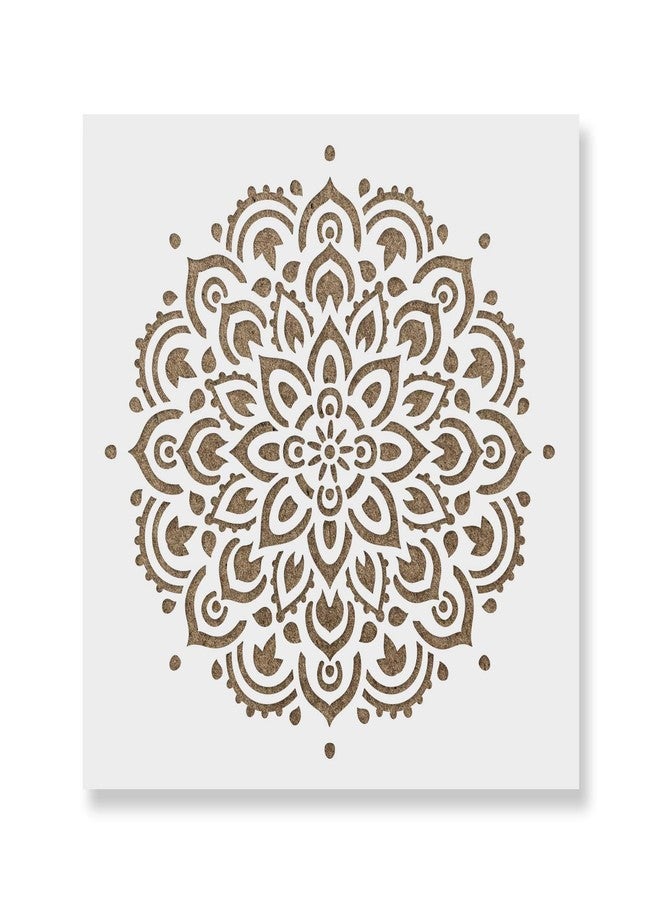 Stencil Revolution Mandala Stencil Template - Reusable Large or Small Mandala Sizes for Crafts - Perfect Wall Stencils for Home Decor - Image 1