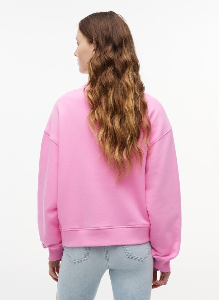 TOMMY JEANS Tommy Badge Boxy Fleece Sweatshirt - Image 2