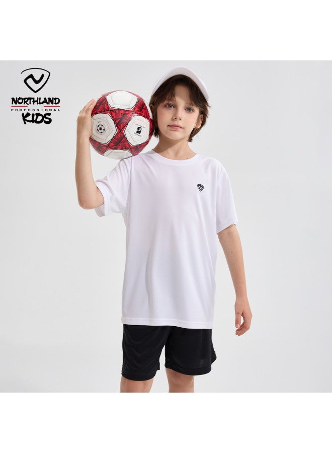 NorthLand Kids' Summer Moisture-wicking Quick-dry Sport Set - Boys' Breathable Outdoor Casual Soft Top & Shorts 2-piece - Image 3