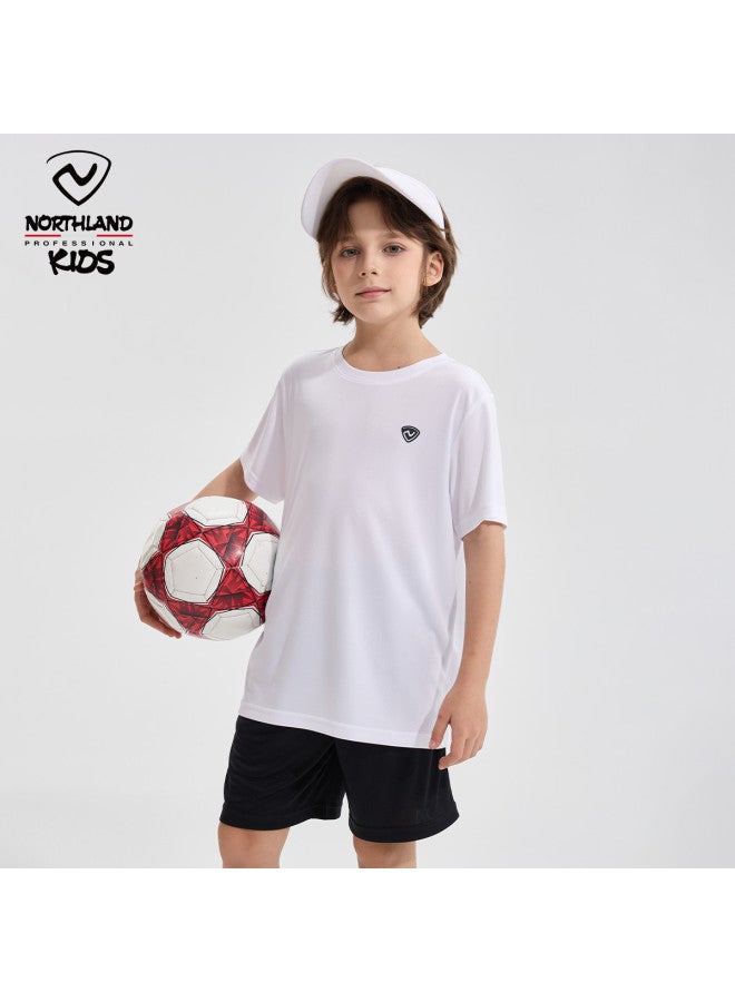 NorthLand Kids' Summer Moisture-wicking Quick-dry Sport Set - Boys' Breathable Outdoor Casual Soft Top & Shorts 2-piece - Image 5