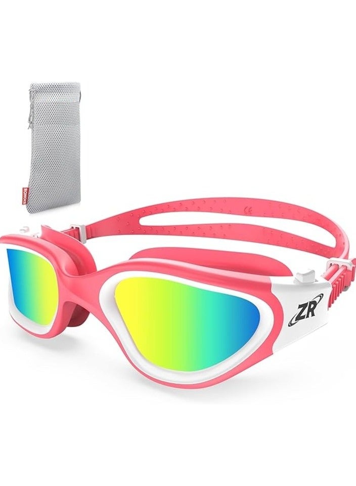 زيونور نظارات سباحة مستقطبة للأطفال و الشباب من زينور، مضادة للضباب وحماية من الأشعة فوق البنفسجية للأعمار من 6 إلى 14 عامًا - Image 1