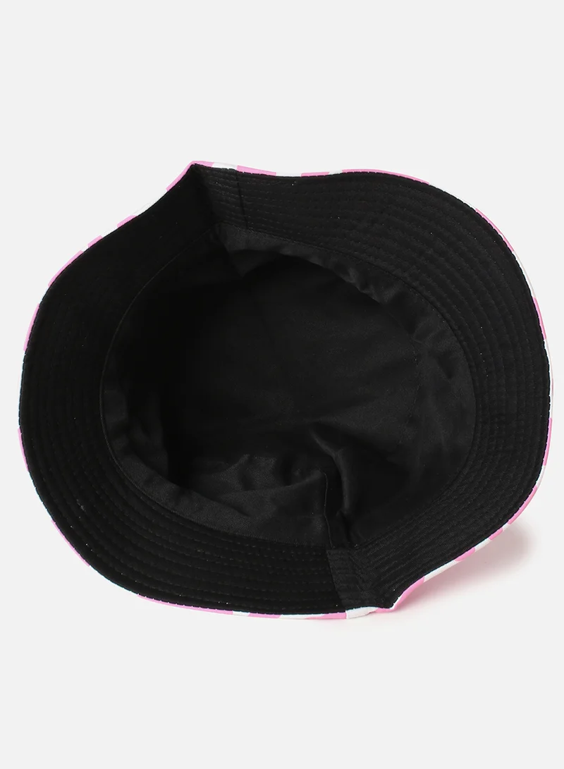 Haute Sauce  Pink Stylish Printed Bucket Cap for Women | Best Price UAE