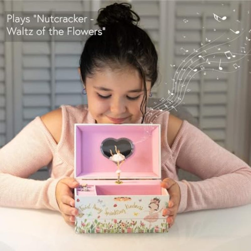 Musical Ballerina Jewelry Box for Girls, with Pullout Drawer and Dancing Ballerina Girl Figurines, Music Box Jewel Storage Case, Gifts for Little Girls, Jewelry Boxes, s Birthday Gift - Image 2