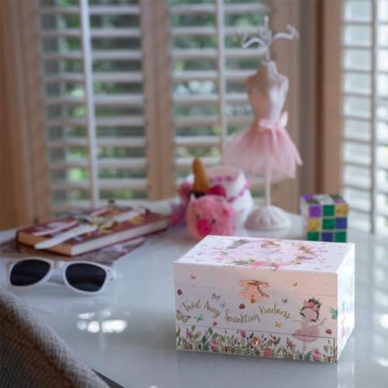 Musical Ballerina Jewelry Box for Girls, with Pullout Drawer and Dancing Ballerina Girl Figurines, Music Box Jewel Storage Case, Gifts for Little Girls, Jewelry Boxes, s Birthday Gift - Image 3
