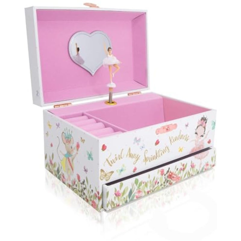 Musical Ballerina Jewelry Box for Girls, with Pullout Drawer and Dancing Ballerina Girl Figurines, Music Box Jewel Storage Case, Gifts for Little Girls, Jewelry Boxes, s Birthday Gift - Image 5