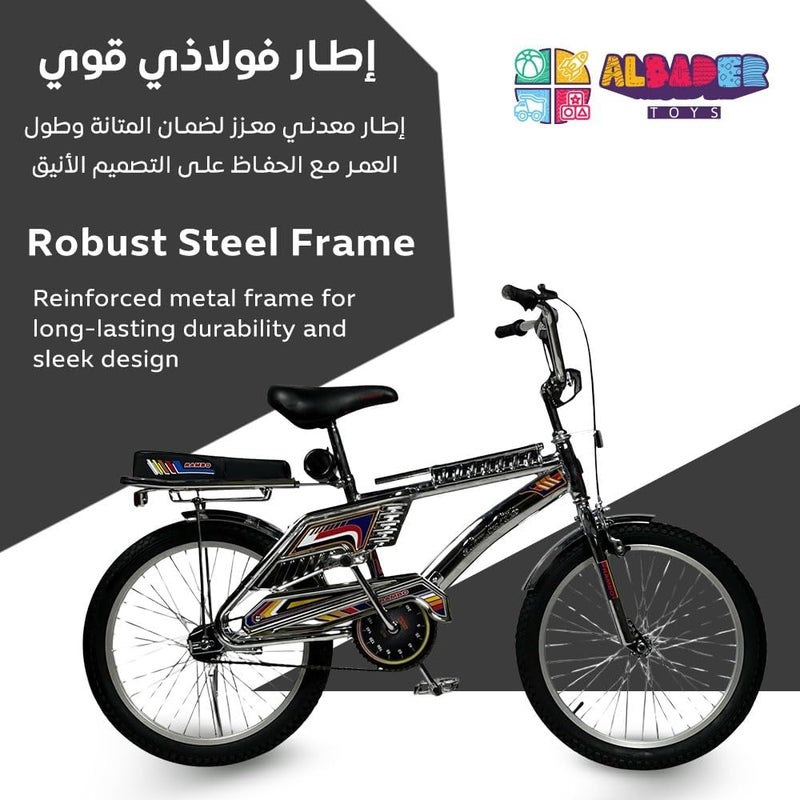 ALBADER Rambo Freestyle Bike 20 Inch, Bike With Additional Seat & Adjustable Seat, Indonesian Rambo With Nickel Fender & Reflectors, Rambo Bicycle indonesian Design Perfect Gift For Boys - Image 5