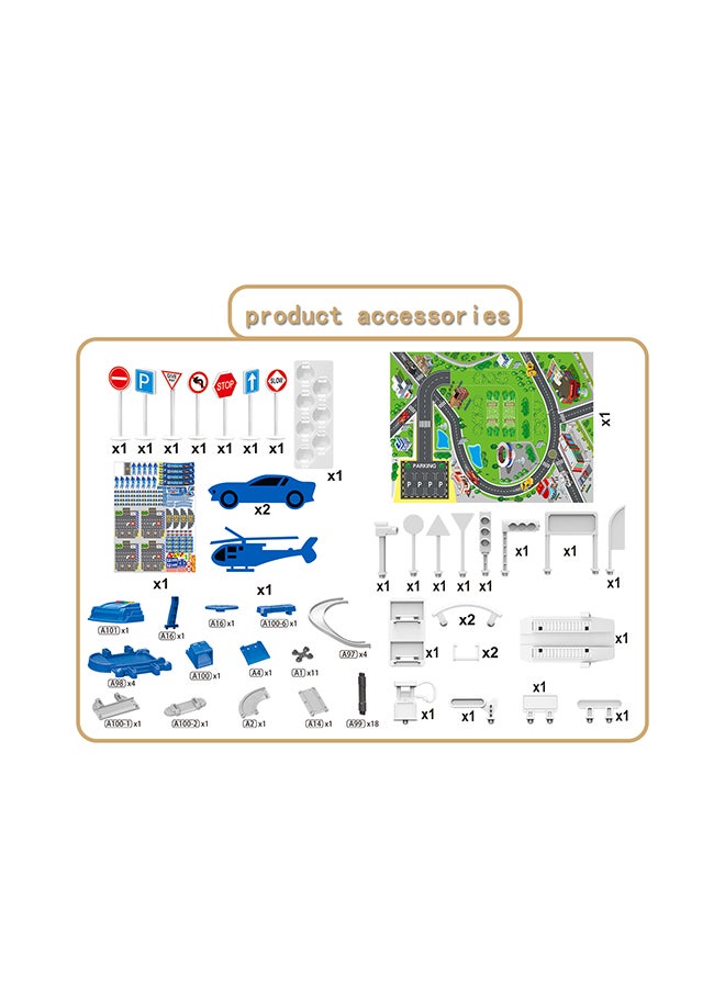 D-Power دي-باور - مجموعة مواقف مصاعد متعددة المستويات | مجموعة بناء افعلها بنفسك مكونة من 5 طوابق، موضوع - مركز الشرطة | مجموعة من 82 قطعة، للأطفال بعمر 3 سنوات فما فوق - Image 5