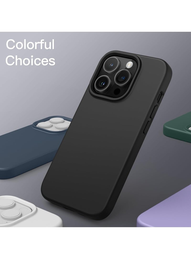 LEDIN Silicone Case for iPhone 14 Pro Max Silky Soft Touch Full Body Protective Phone Case Shockproof Cover with Microfiber Lining - Image 5