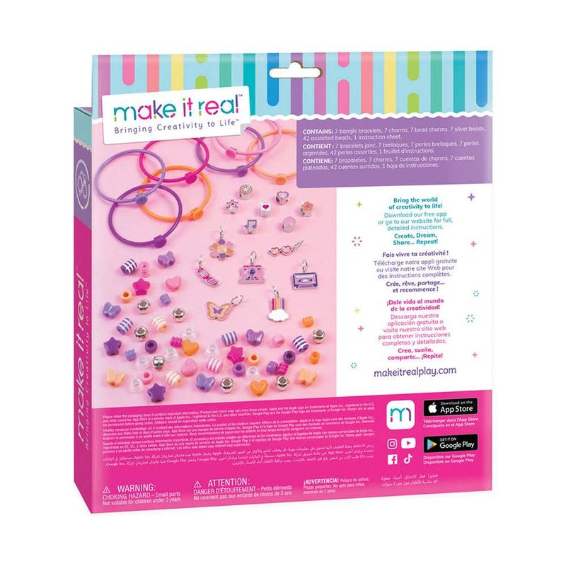 Make It Real DIY Fashion Beaded Bangle Bracelets Craft Kit - Image 1