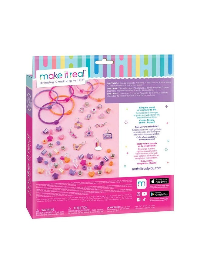 Make It Real DIY Fashion Beaded Bangle Bracelets Craft Kit - Image 3