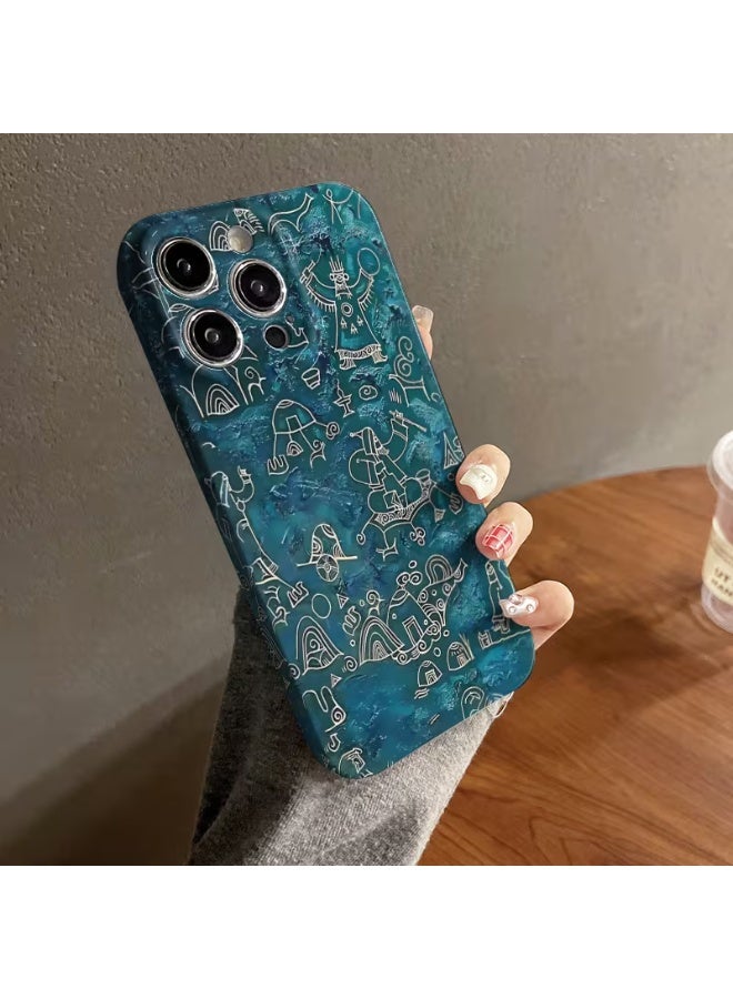 تيمو غطاء هاتف كرتوني جذاب يظهر تصميم مستوحى من الأفلام القديمة. يمنح حماية كاملة بحد أدنى لضمان سلامة الكاميرا. مناسب لأجهزة آيفون مع طبعات نابضة بالحياة وواقعية متوافق مع ايفون 15 برو - Image 2