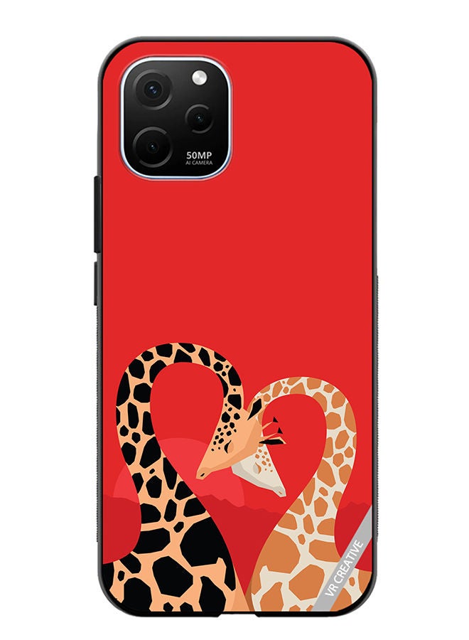 VR CREATIVE Protective Case Cover For Huawei Enjoy 50z Animal Love Design Multicolour - Image 1