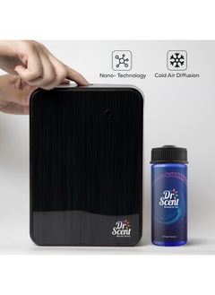 Dr Scent عبوة كومبو - ماكينة توزيع رائحة الزيوت العطرية الذكية (أسود) مع موزع زيت عطري - العنوان (170 مل)  - Image 5